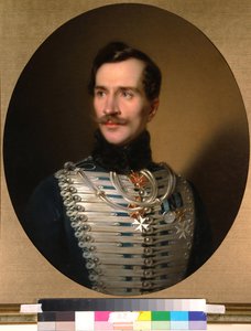 بورتريه للأمير ميخائيل فيودوروفيتش غوليتسين (1800-1873) - بينتور دي ساندور كوزينا (1808-1873) ، ويل سور تويلي (68 × 55 سم) ، لاول مرة عام 1840 - صورة للأمير ميخائيل فيودوروفيتش غوليتسين ، زيت على قماش رسمها ساندور كوزينا ، أوائل أربعينيات القرن التاسع عشر) بواسطة Sándor Kozina