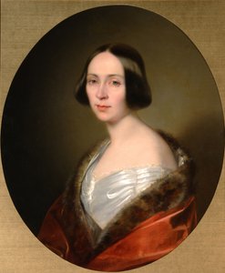 صورة للكونتيسة لويز تروفيموفنا غوليتسينا 1810-1887 ، ني بارانوفا ، أوائل أربعينيات القرن التاسع عشر