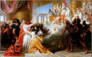 فزع عثليا في تتويج يواش ، ج 1858 بواسطة سليمان الكسندر هارت