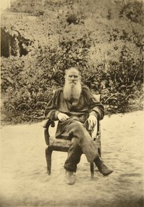 المؤلف الروسي ليو تولستوي ، ياسنايا بوليانا ، بالقرب من تولا ، روسيا ، 1890