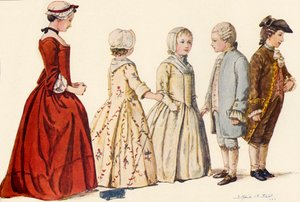 ملابس الأطفال خلال عهد الملكة آن ، جورج الأول والثاني والثالث 1702-1790 ، 1903 ، 1937. بواسطة صوفي بي ستيل