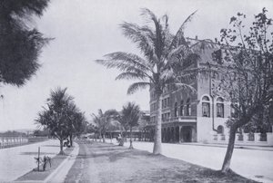 Esplanade ، يظهر فندق مارين ، ديربان (صورة b / w) بواسطة مصور جنوب أفريقي