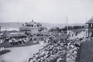 منظر عام للشاطئ ، ديربان (صورة b / w) بواسطة مصور جنوب أفريقي
