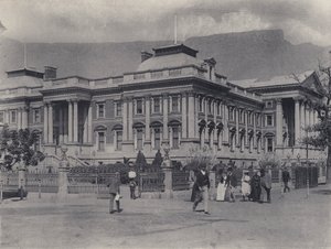 مجلسي البرلمان ، كيب تاون (b / w photo) بواسطة مصور جنوب أفريقي