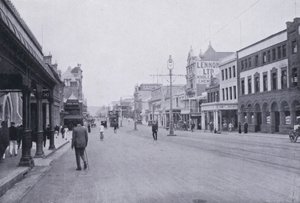 ويست ستريت ، ديربان (صورة b / w) بواسطة مصور جنوب أفريقي