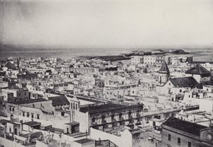 قادس: منظر عام من برج تافيرا (b / w photo) بواسطة المصور الإسباني