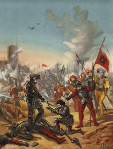 القبض على الملك فرانسيس الأول ملك فرنسا في معركة بافيا ، إيطاليا ، 1525