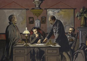 فرنسا - ليلة 2 ديسمبر 1851 بواسطة المدرسة الاسبانية