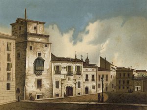 البيت الذي سجن فيه فرانسيس الأول من فرنسا ، مدريد ، 1525-1526 بواسطة المدرسة الاسبانية