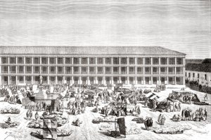 The House of Portals ، Plaza de Simon Bolivar ، المعروف سابقًا باسم Plaza de la Constitución ، بوغوتا ، كولومبيا بواسطة المدرسة الاسبانية