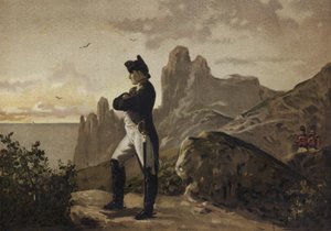 نابليون في المنفى في سانت هيلانة ، 1815-1821 بواسطة المدرسة الاسبانية