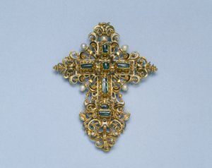 قلادة صليب ، 1550-1600 بواسطة المدرسة الاسبانية
