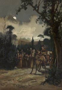 البابا بيوس التاسع يغادر روما ، 1848