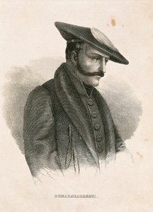صورة توماس ZUMALACARREGUI (1788-1835) ، شخصية من الحملة الإسبانية أو حرب الاستقلال والحرب Carlist الأولى (نقش) بواسطة المدرسة الاسبانية
