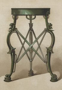 Roman bronze tripod (chromolitho) بواسطة المدرسة الاسبانية
