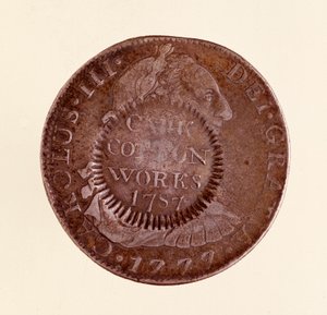 عملة فضية (8 ريالات) من إسبانيا: عهد تشارلز الثالث (1759-1788). 1777 مع عداد 1787. ديم. 3.9 سم نابولي ، المتحف الأثري بواسطة المدرسة الاسبانية