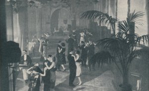 الرقص والغناء والعشاء في قاعات المتعة تحت الأرض ، c1935 بواسطة الرياضة والعامة