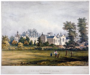 كلية دولويتش ، لندن ، c1830 بواسطة ستاندج وشركاه