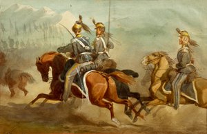 Cavalry, Illustration by Stanislao Grimaldi del Poggetto