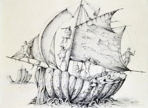 السفينة ، c1850-1890 بواسطة ستانيسلاس لبين