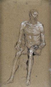 دراسة الرجل الجالس (رسم)