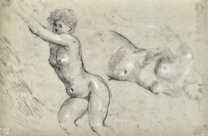 دراسة المرأة (رسم)