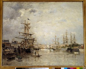 لو بورت دي كاين لوحة لستانيسلاس ليبين (1835-1892) 1859 صن. 0،72x0،91 م باريس ، متحف أورسيه