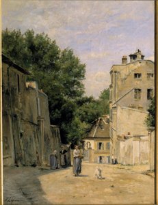 مونمارتر ، شارع سانت فنسنت لوحة لستانيسلاس ليبين (1835-1892). القرن ال 19. خافت. 0،67 × 0،48 م. باريس ، متحف أورسيه