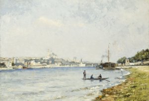 نهر السين في باسي، حوالي عام 1880 (زيت على قماش)