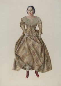 Doll Greiner على براءة اختراع الرأس ، c. 1940. بواسطة ستانلي مازور