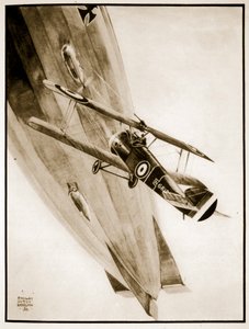 LT Culey يحصل على منطاده، رسم توضيحي من "Flying Memories" لجون هاميلتون