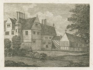 Brewood - Black Ladies Priory: engraving، nd [؟ القرن الثامن عشر] (طباعة)