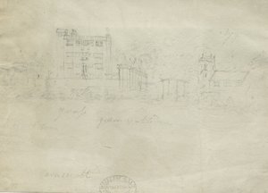 قلعة Caverswall: الرسم بقلم الرصاص ، بدون تاريخ [عام 1800] (رسم) بواسطة ستيبينج شو