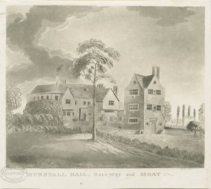 قاعة Dunstall: النقش المائي ، بدون تاريخ [1762-1802] (طباعة) بواسطة ستيبينج شو