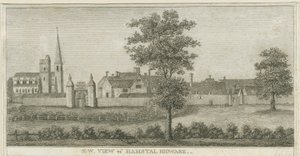 Hamstall Ridware - الكنيسة ومنزل المانور: نقش ، بدون تاريخ [1762-1802] (طباعة) بواسطة ستيبينج شو