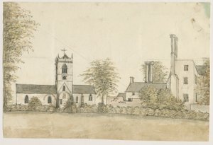 كنيسة لابلي: رسم بالألوان المائية ، بدون تاريخ [1762-1802] بواسطة ستيبينج شو