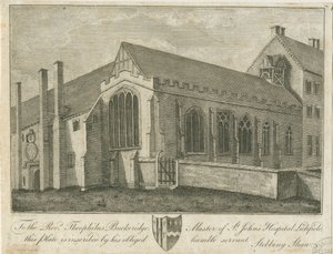 Lichfield - مستشفى وكنيسة سانت جون: نقش ، بدون تاريخ [1762-1798] (طباعة) بواسطة ستيبينج شو