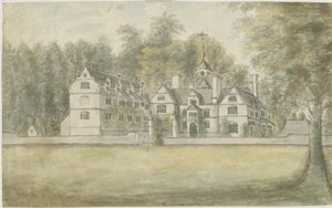 Norton Canes - Little Wyrley Hall: لوحة ألوان مائية ، بدون تاريخ [1762-1802]