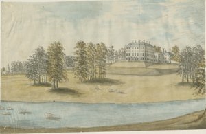 Patshull House: رسم بالألوان المائية ، بدون تاريخ [1790s]