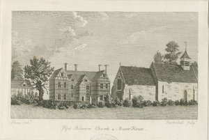 كنيسة الأنبوب Ridware و Manor House: النقش ، [1762-1798] بواسطة ستيبينج شو