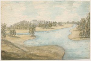 قاعة تيديسلي: رسم بالألوان المائية ، بدون تاريخ [1762-1802] بواسطة ستيبينج شو