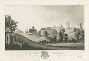 قلعة توتبري - منظر الشمال الشرقي: نقش مائي ، بدون تاريخ [عام 1798] (طباعة) بواسطة ستيبينج شو