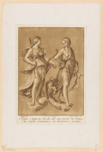 ديانا أون كاليستو Plafondschilderingen van de Loggia di Galatea in de Villa Farnesina te Rome (عنوان السلسلة) بواسطة Baldassare Peruzzi