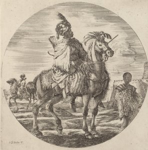 فارس أسود. بواسطة ستيفانو ديلا بيلا