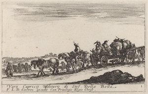 قطار الأمتعة ، ج. 1641. بواسطة ستيفانو ديلا بيلا