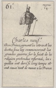 Charles neuf.-e Bon Prince ... ، من Game of the Kings of France Jeu des Rois de France ، 1644. بواسطة ستيفانو ديلا بيلا