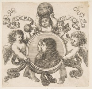 كوزيمو دي ميديشي ، أمير توسكانا ، وزوجته مارغريت لويز دورليانز ، 1661. بواسطة ستيفانو ديلا بيلا