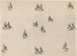قتال كافالييرز 1652. بواسطة ستيفانو ديلا بيلا