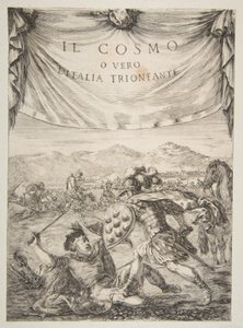 الواجهة الأمامية لـ Il Cosmo ، 1650. بواسطة ستيفانو ديلا بيلا