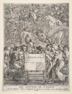 الواجهة الأمامية لـ Les Oeuvres de Scarron ، 1649. بواسطة ستيفانو ديلا بيلا